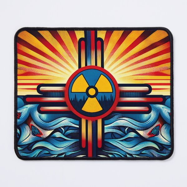 Item preview, Nuclear New Mexico Flag Zia designed and sold by Cord75.