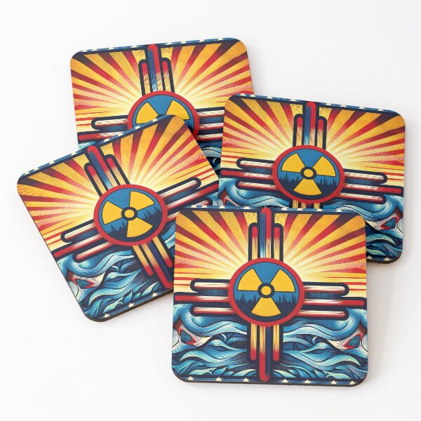 Item preview, Nuclear New Mexico Flag Zia designed and sold by Cord75.