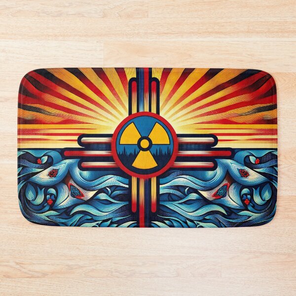 Item preview, Nuclear New Mexico Flag Zia designed and sold by Cord75.
