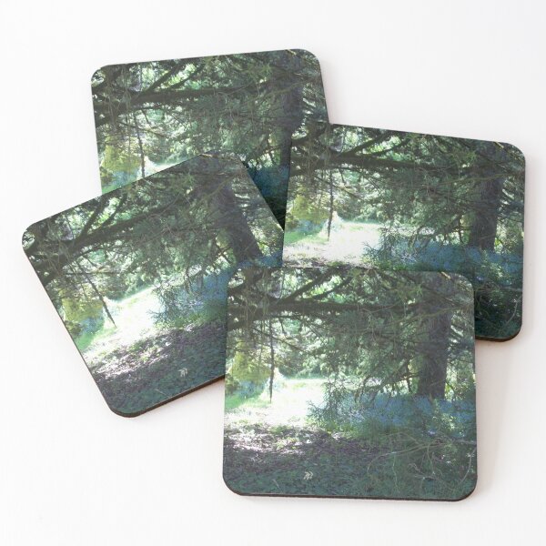 Item preview, green forest with sun rays designed and sold by jorgesotoswag.