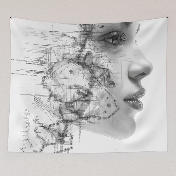 Item preview,  "The Nexus Canvas: Exploring AI Artistry" designed and sold by VinciArt24.