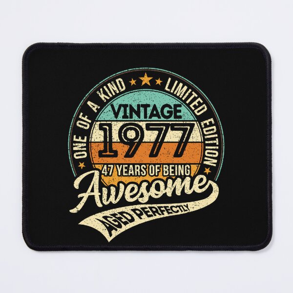 Item preview, One of a kind - Vintage 1977 - 47 years of being awesome - aged perfectly - limited edition - 2024 birthday designed and sold by oudinmeissArt.