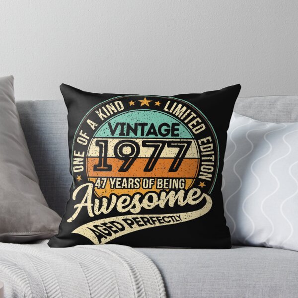 Item preview, One of a kind - Vintage 1977 - 47 years of being awesome - aged perfectly - limited edition - 2024 birthday designed and sold by oudinmeissArt.