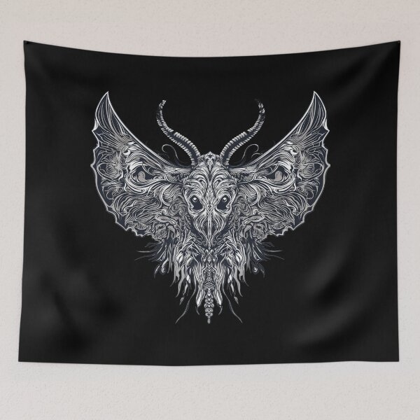 Item preview, Lovecraftian Death Mask Moth designed and sold by SurrealeyeSEA.