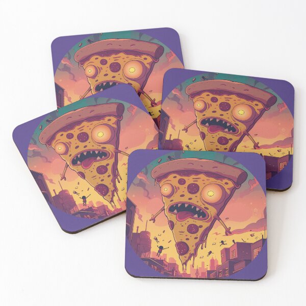 Item preview, Attack of the Floating Pizza designed and sold by Leevie.