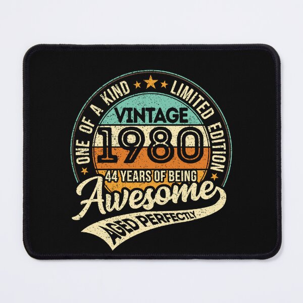Item preview, One of a kind - Vintage 1980 - 44 years of being awesome - aged perfectly - limited edition - 2024 birthday designed and sold by oudinmeissArt.