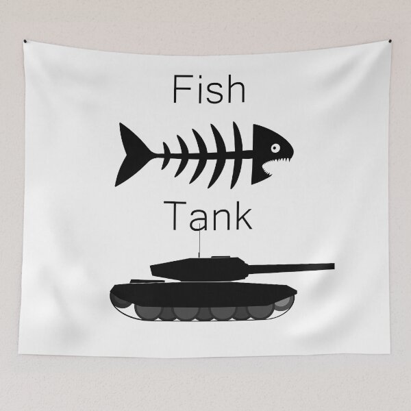 Item preview, Fish Tank graphic art design designed and sold by GetItGiftIt.