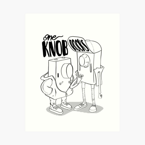 Artikel-Vorschau von One Knob Rocks (Line-Version), designt und verkauft von Edu Maker.