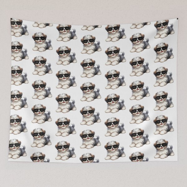 Item preview, Havanese Puppy Wearing Sunglasses designed and sold by TheAnimalZ00.