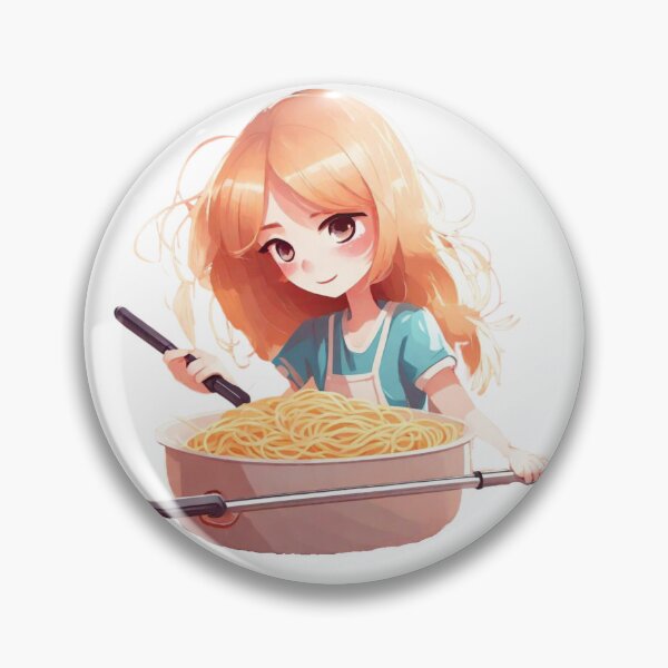 Item preview, Girl Eating Spaghetti Cute Kawaii Girl Eating spaghetti Cute Anime Girl Eating Spaghetti  designed and sold by MatthewViews.