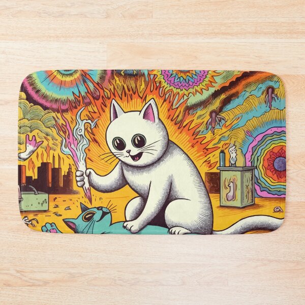 Item preview, Cosmic Cat in the Psychedelic World designed and sold by Gacram.
