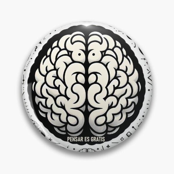 Item preview, "Pensar es Gratis", black edition designed and sold by Tecno-Art-Land.