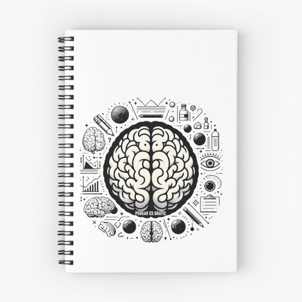 Item preview, "Pensar es Gratis", black edition designed and sold by Tecno-Art-Land.