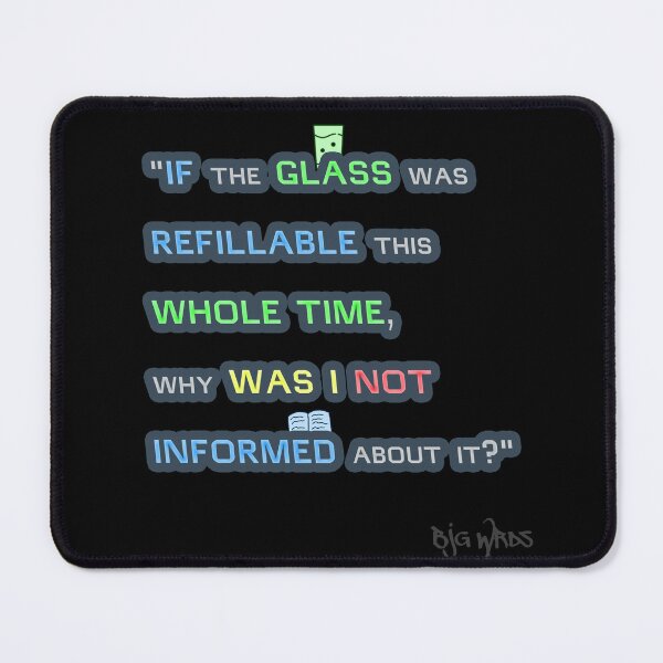 Item preview, "IF the GLASS..." Quote 01/09/2024 designed and sold by BJGWRDS.
