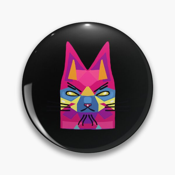 Item preview, Geometric Villain Cat Pointy Ears  designed and sold by wildjellybeans.