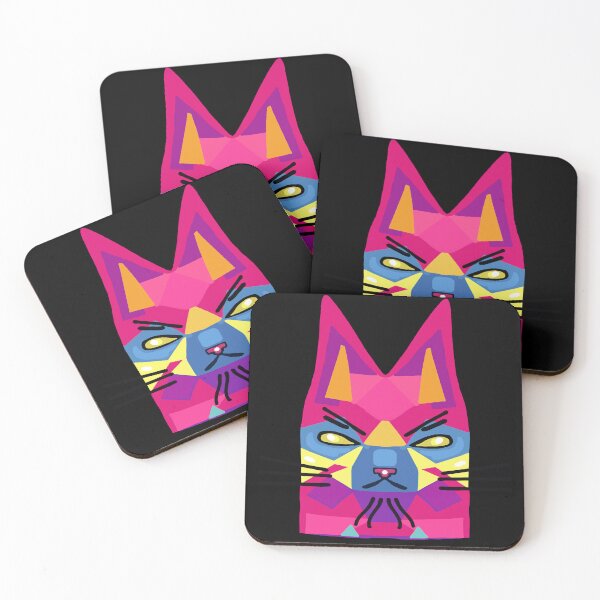 Item preview, Geometric Villain Cat Pointy Ears  designed and sold by wildjellybeans.