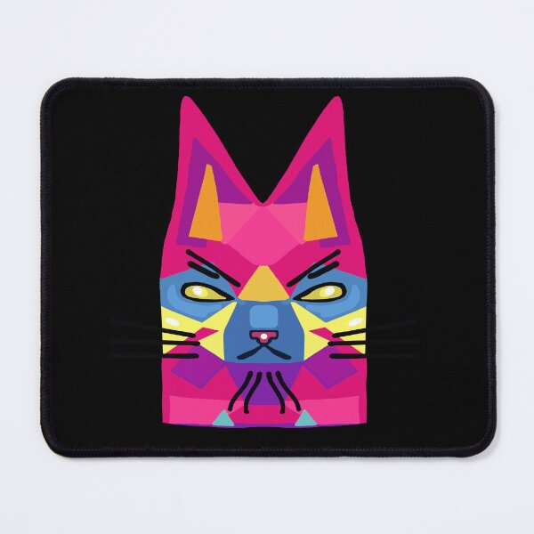 Item preview, Geometric Villain Cat Pointy Ears  designed and sold by wildjellybeans.