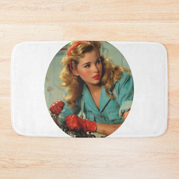 Item preview, Old school lady mechanic designed and sold by TheWitsFoe.