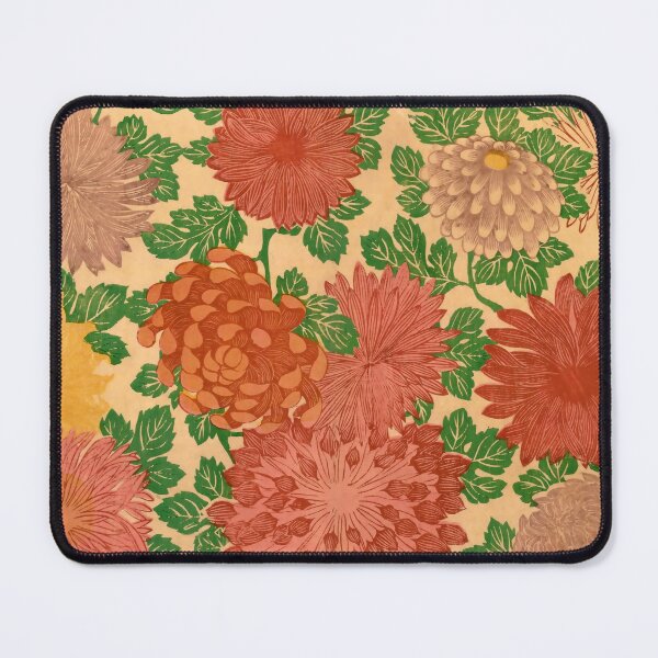 Item preview, Japanese Art, retro prints cute, chrysanthemum print, great Japan Gift! designed and sold by JapaneseClub.