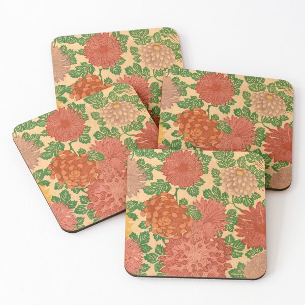 Item preview, Japanese Art, retro prints cute, chrysanthemum print, great Japan Gift! designed and sold by JapaneseClub.
