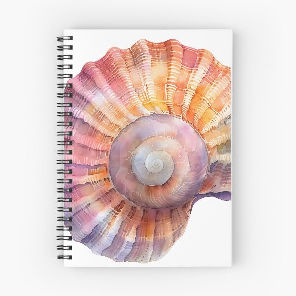 Item preview, Pastel watercolor seashell print designed and sold by dcrc.