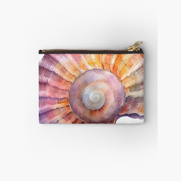 Item preview, Pastel watercolor seashell print designed and sold by dcrc.