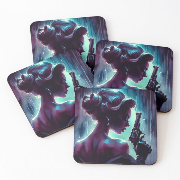 Item preview, Femme Fatale with a Revolver [Neo Noir] designed and sold by RESToRAPTOR.