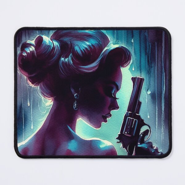 Item preview, Femme Fatale with a Revolver [Neo Noir] designed and sold by RESToRAPTOR.