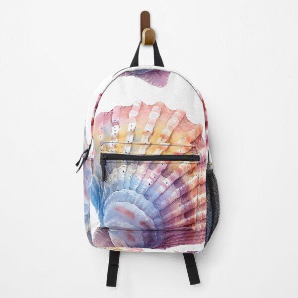 Item preview, Pastel watercolor seashell print designed and sold by dcrc.