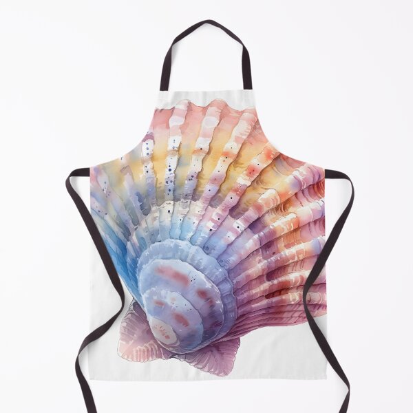 Item preview, Pastel watercolor seashell print designed and sold by dcrc.