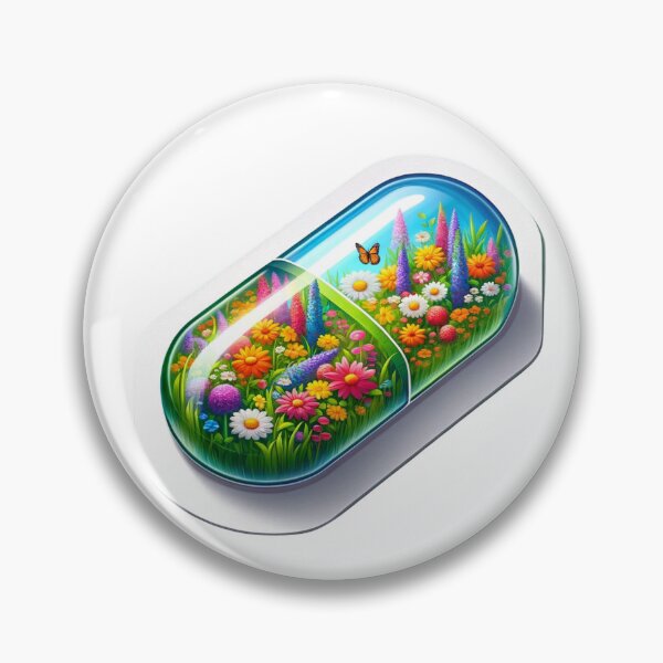Item preview, Vitamin Sticker with Spring Garden Inside designed and sold by mymagicstoreus.