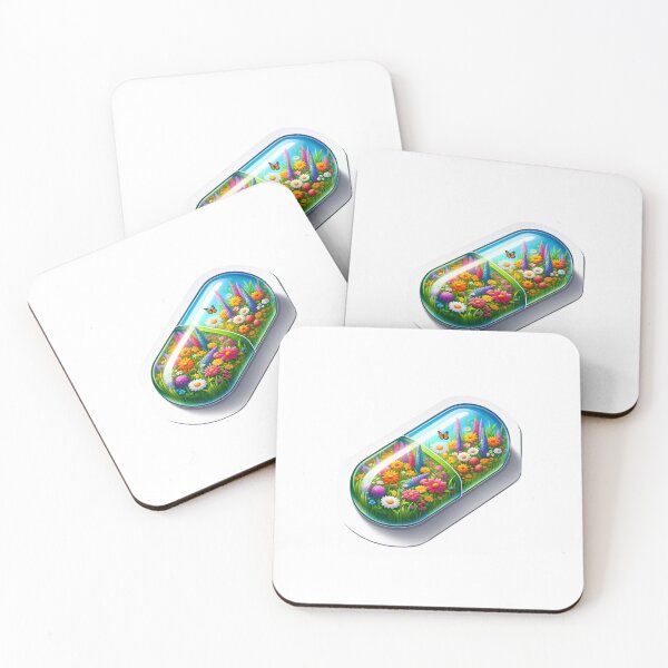 Item preview, Vitamin Sticker with Spring Garden Inside designed and sold by mymagicstoreus.