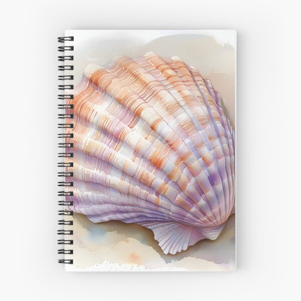 Item preview, pastel watercolor seashell print designed and sold by dcrc.