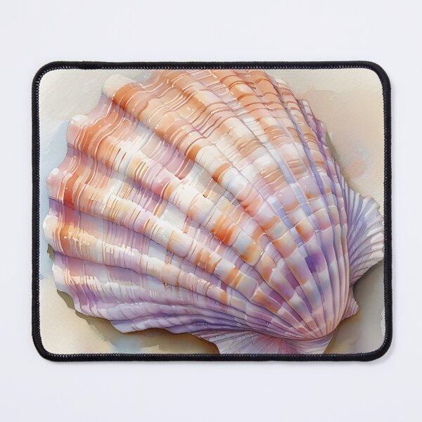 Item preview, pastel watercolor seashell print designed and sold by dcrc.