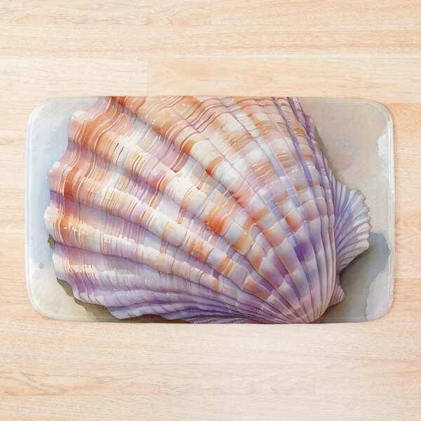 Item preview, pastel watercolor seashell print designed and sold by dcrc.