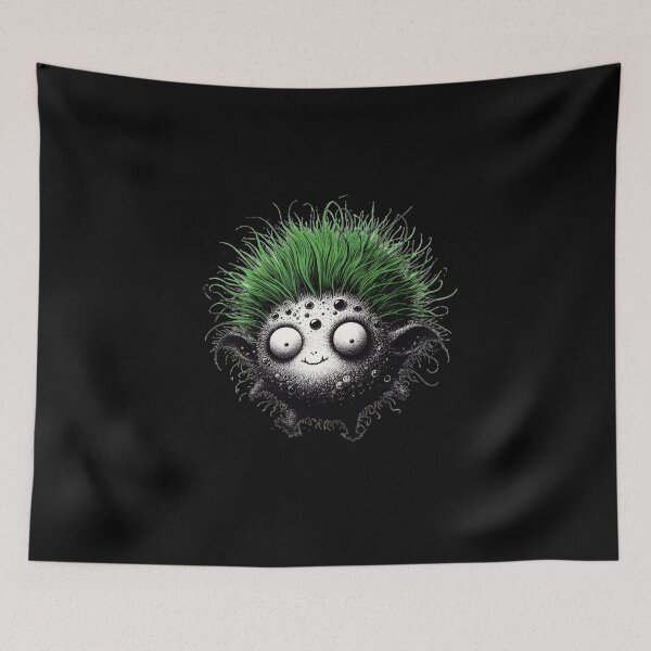 Item preview,  Little Monsters cute and creepy by Red Siri0 - Green and black  designed and sold by Red Siri0 Art.