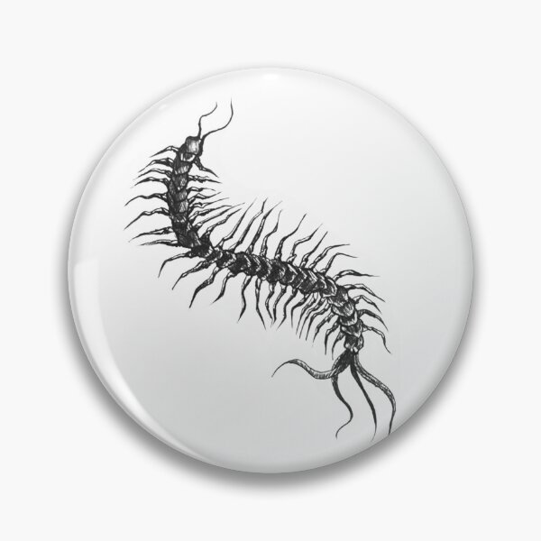 Item preview, Centipede blackwork design designed and sold by inkjohn.