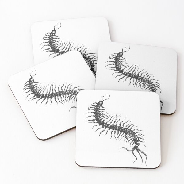 Item preview, Centipede blackwork design designed and sold by inkjohn.