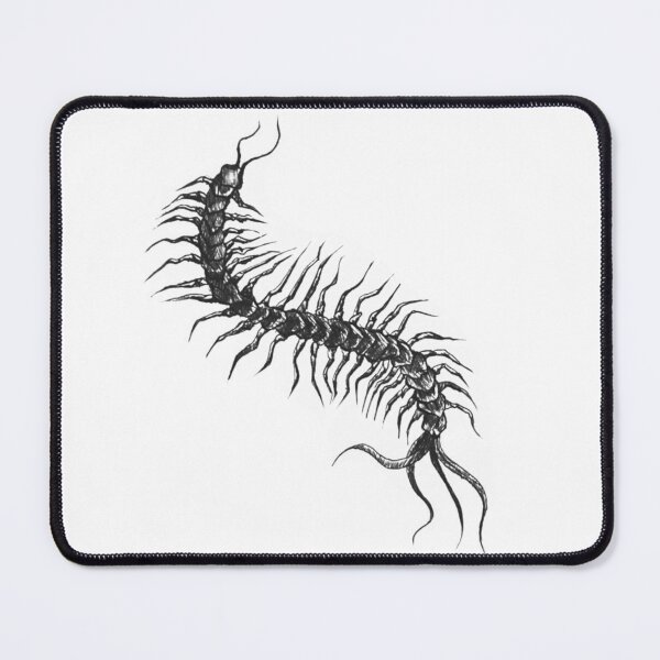Item preview, Centipede blackwork design designed and sold by inkjohn.