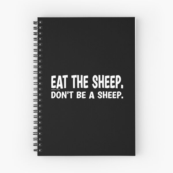 Item preview, EAT THE SHEEP. DON'T BE A SHEEP. for Keto-Carnivore diet, Independent Free Thinkers, Non Brainwashed, Facts Seekers | Thoughts Collection designed and sold by Made by Tamar.