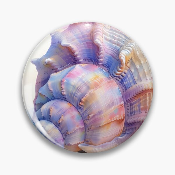 Item preview, pastel watercolor seashell print designed and sold by dcrc.
