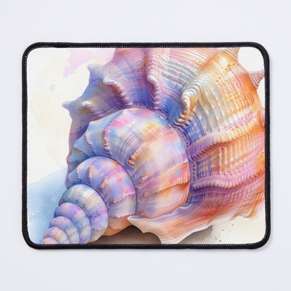 Item preview, pastel watercolor seashell print designed and sold by dcrc.