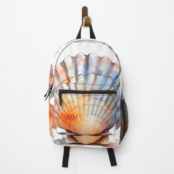 Item preview, pastel watercolor seashell print designed and sold by dcrc.