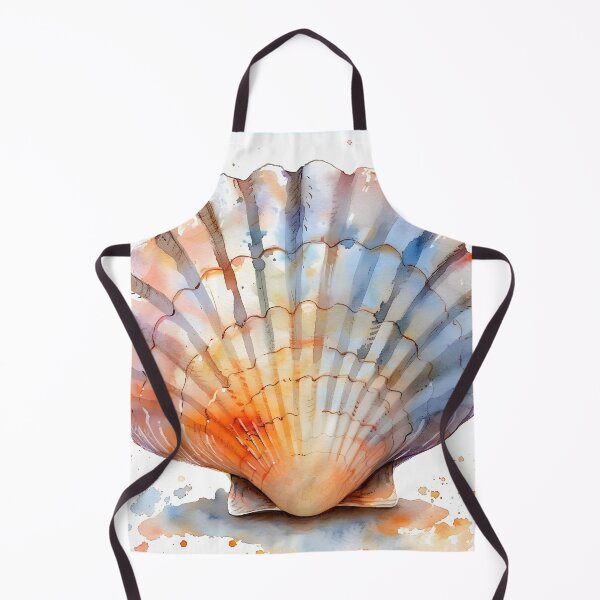 Item preview, pastel watercolor seashell print designed and sold by dcrc.