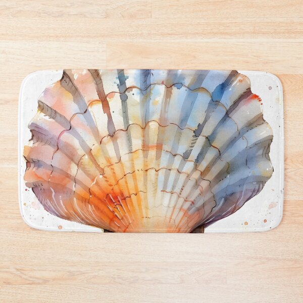 Item preview, pastel watercolor seashell print designed and sold by dcrc.