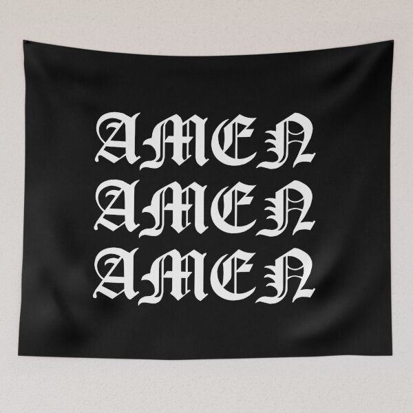 Item preview, AMEN AMEN AMEN (black) designed and sold by Psalm & Sword.