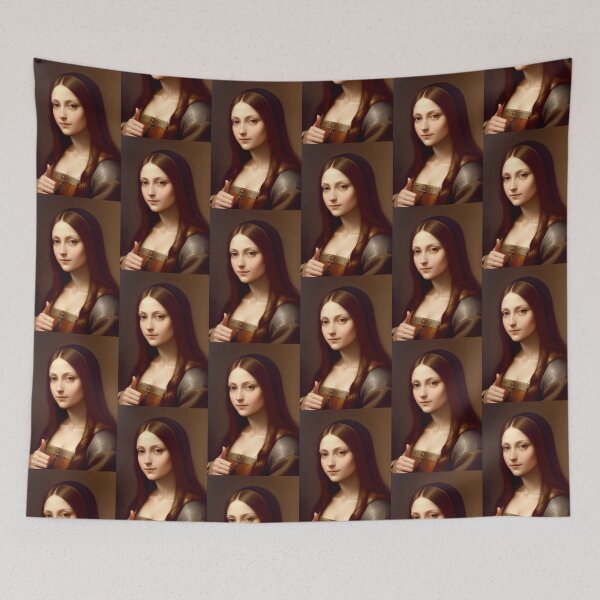 Item preview, Thumbs Up Young Mona Lisa designed and sold by TheDarkWardrobe.