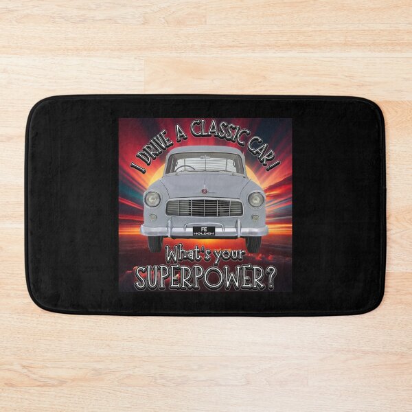 Item preview, FE Holden on the Sunrise - I DRIVE A CLASSIC CAR, whats your SuperPower? designed and sold by Michael van der Hoorn.