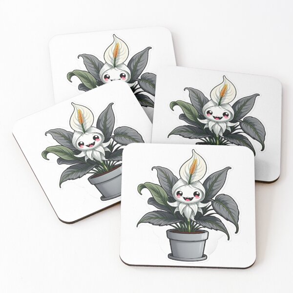 Item preview, Kawaii Peace Lily Monster Plant designed and sold by duke818.