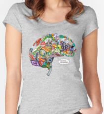 Pixelated Memories Women's Fitted Scoop T-Shirt
